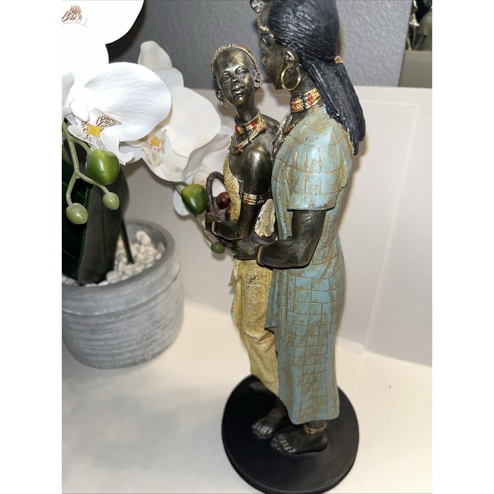 African Man And Women Statue Pre Owned - Picture 4 of 7